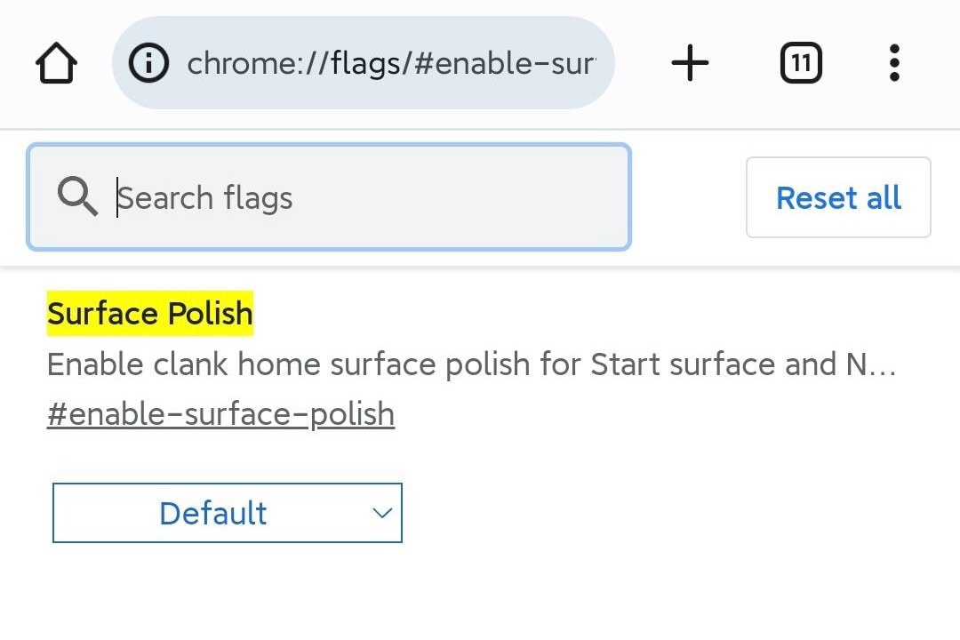 谷歌正为 Android 平台 Chrome 浏览器设计“Polish”主页：更大搜索栏、动态背景